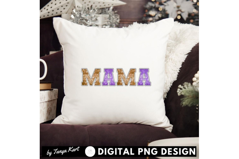 mama-faux-sequin-embroidered-letters