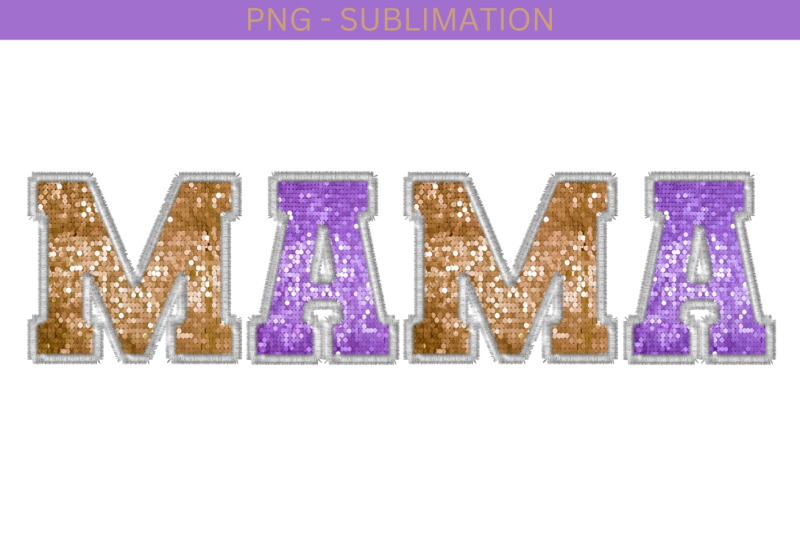 mama-faux-sequin-embroidered-letters