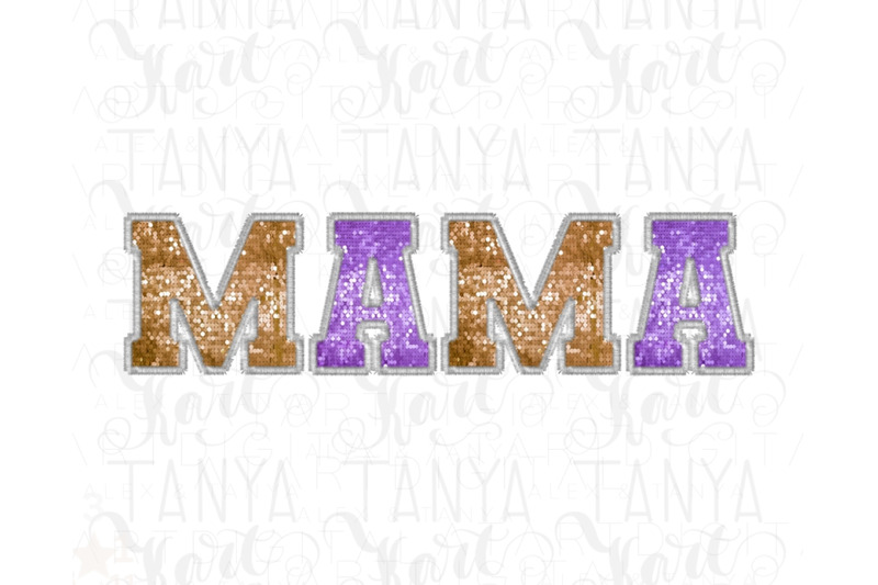 mama-faux-sequin-embroidered-letters