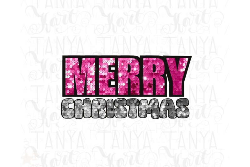 merry-christmas-sequin-glitter-letters-pink-and-gray-digital-downl