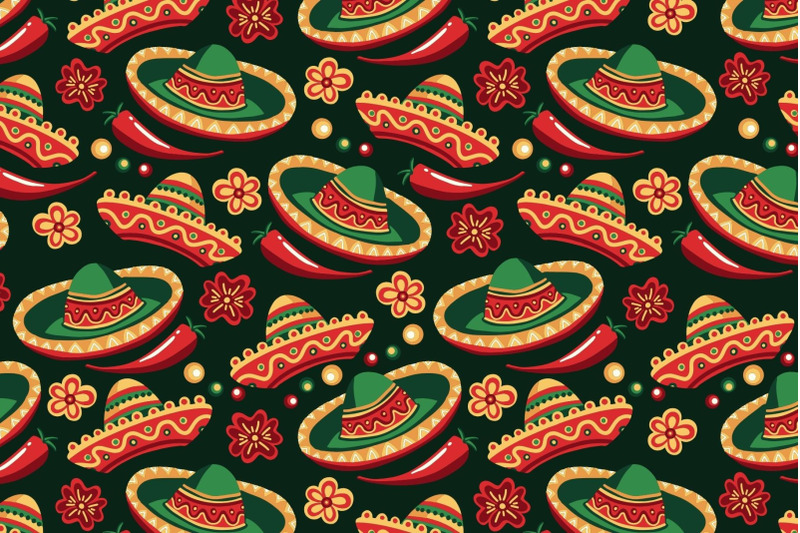 mexican-cinco-de-mayo-seamless-patterns