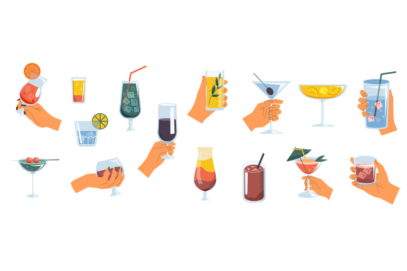 hands-with-alcohol-drinks-woman-holding-cocktail-glasses-with-wine-w