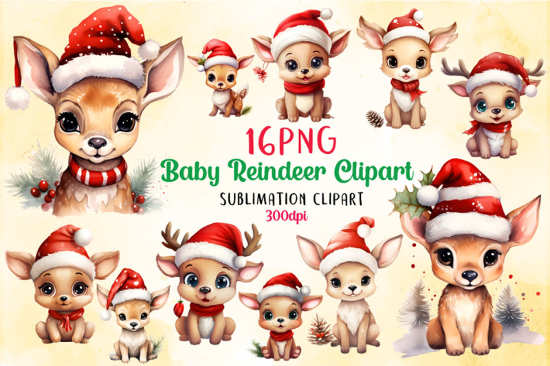 baby-reindeer-clipart-bundle