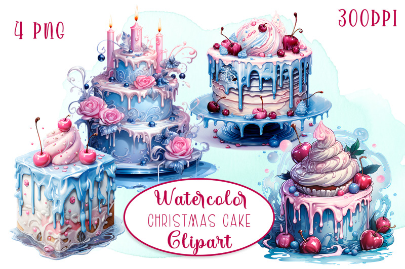 christmas-pink-velvet-cake-clipart