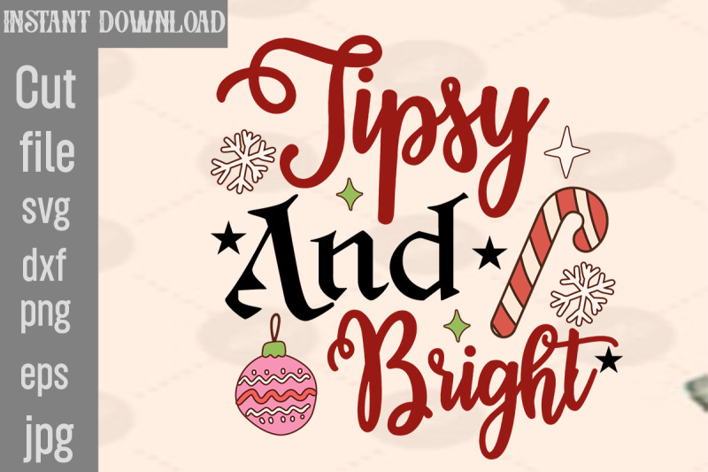 tipsy-and-bright-svg-cut-file-christmas-png-bundle-pink-christmas-png