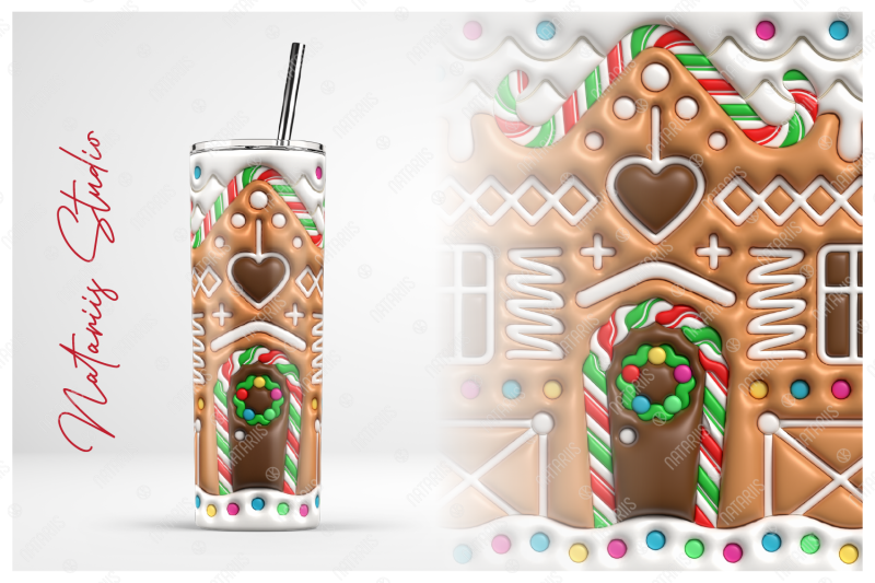 2-inflated-3d-puff-christmas-cookie-house-20oz-tumbler