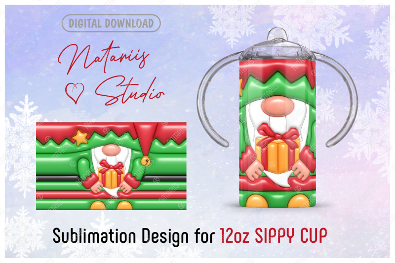3d-inflated-puffy-christmas-elf-12-oz-sippy-cup