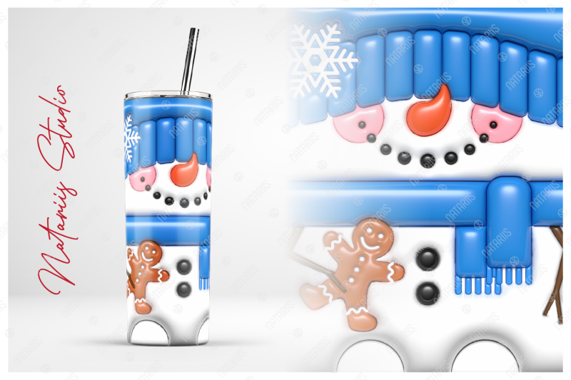 3d-inflated-puffy-christmas-snowman-20oz-skinny-tumbler