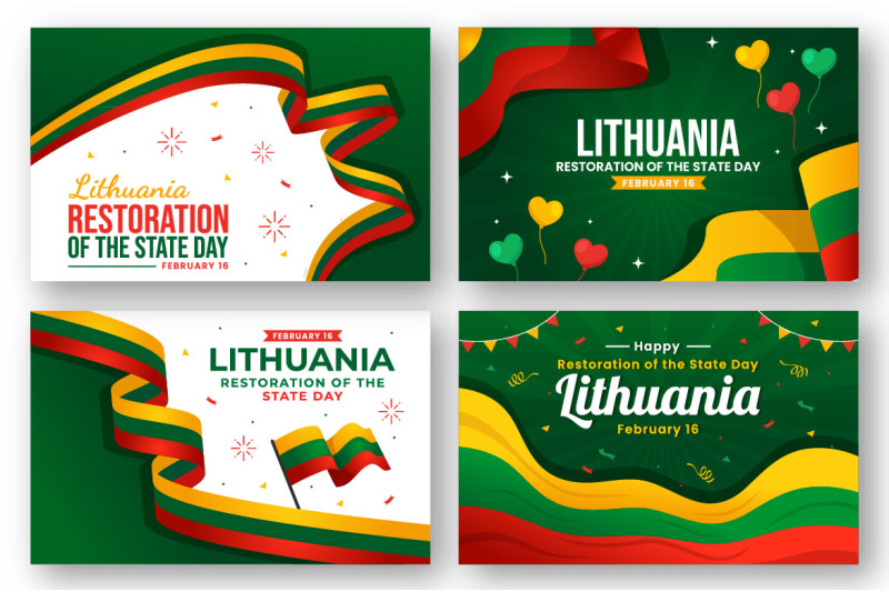 16-lithuania-restoration-of-the-state-day-illustration