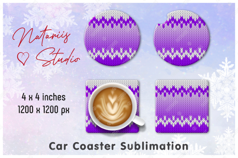 christmas-knitted-mini-bundle-tumbler-mug-pen-coaster