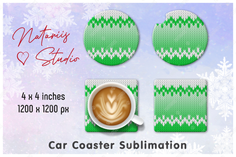 christmas-knitted-mini-bundle-tumbler-mug-pen-coaster