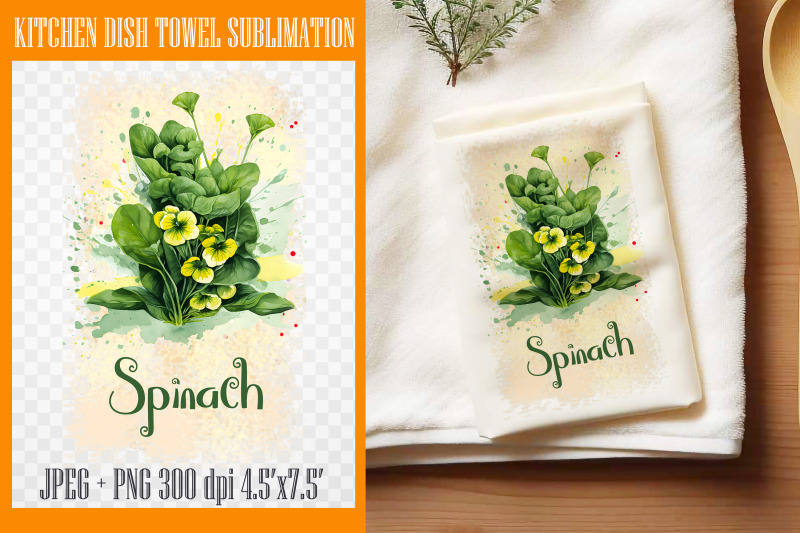 spinach-kitchen-dish-towel-sublimation