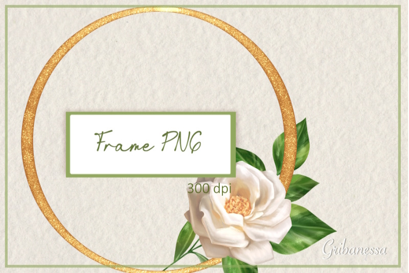 gold-frame-png-round-frame-with-rose