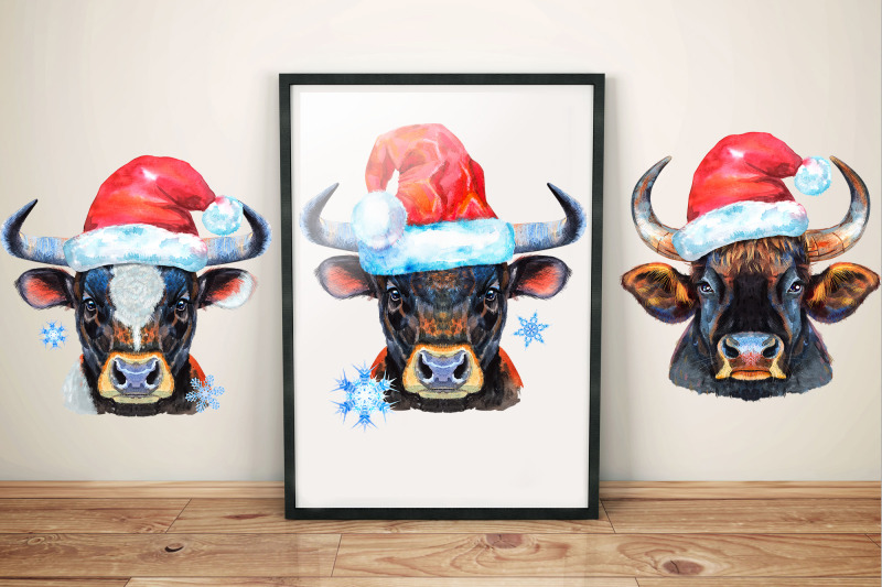 christmas-bulls