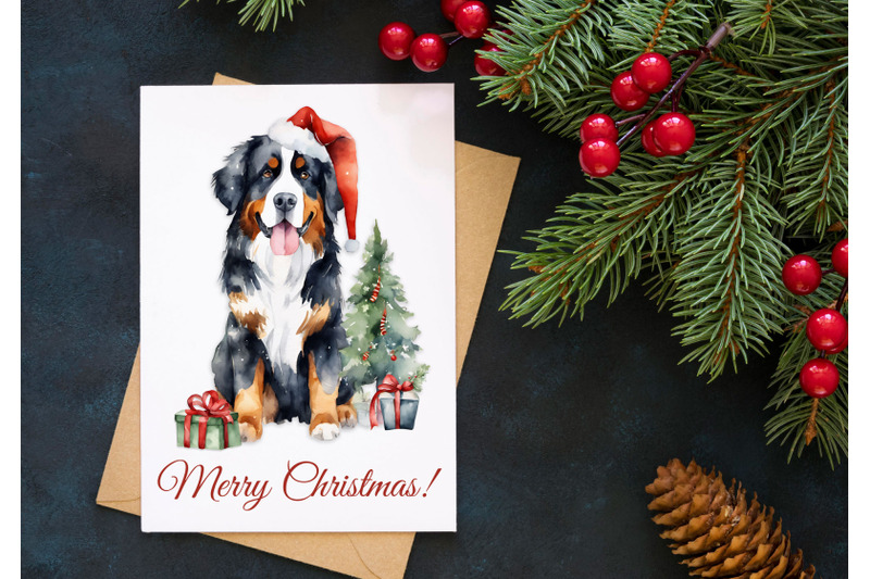 bernese-mountain-dog-christmas-card-graphic
