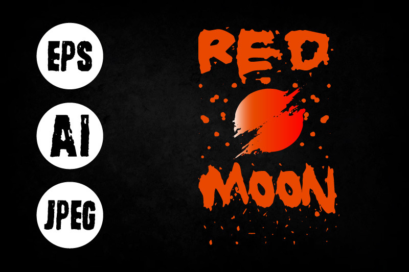 red-moon-t-shirt-design