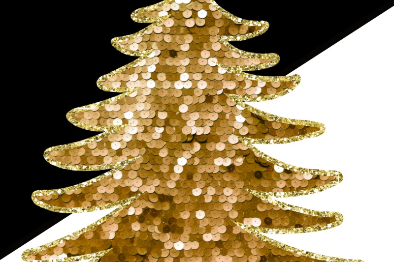 gold-sequin-christmas-tree-design-for-sweatshirts-and-t-shirts