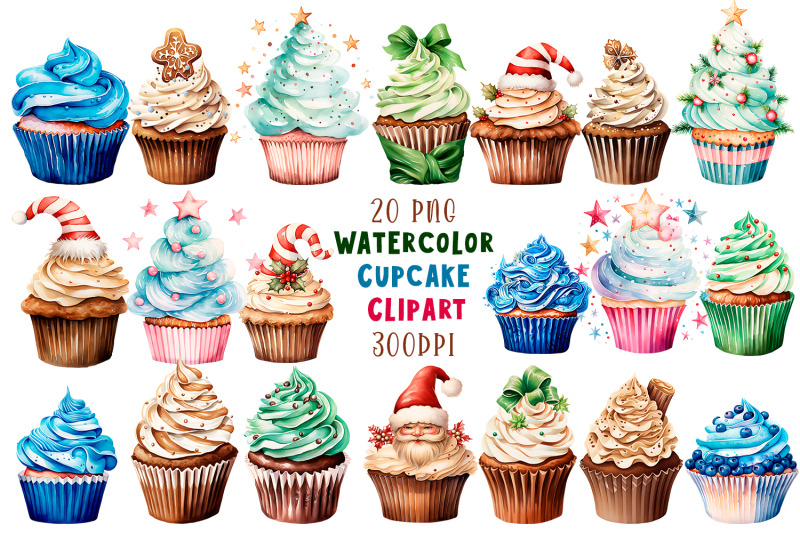 watercolor-christmas-cupcake-clipart
