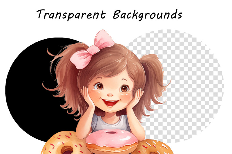 watercolor-kids-and-donuts-clipart