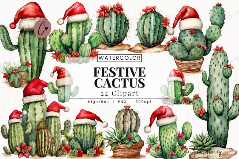 watercolor-festive-cactus-clipart