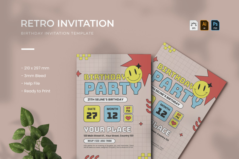 retro-birthday-invitation