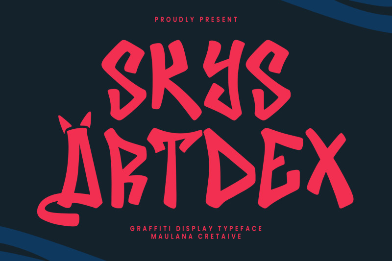 skys-artdex-graffiti-display-font