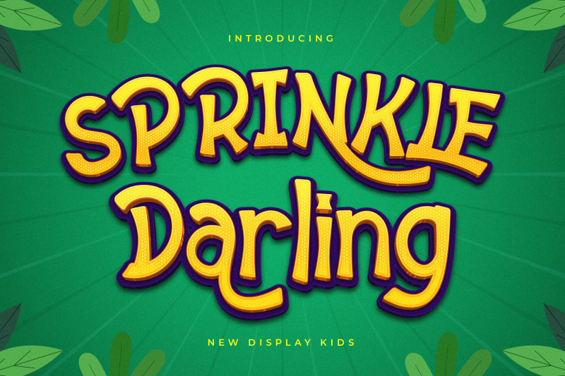 sprinkle-darling-typeface