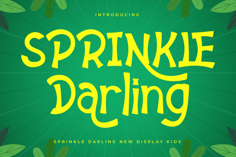 sprinkle-darling-typeface