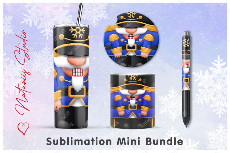 cute-nutcracker-mini-bundle-tumbler-mug-pen-coaster