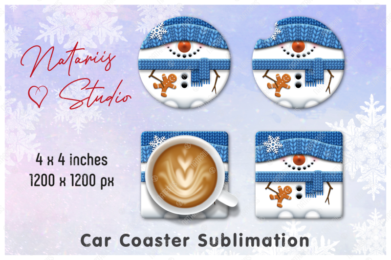 cute-snowman-mini-bundle-tumbler-mug-pen-coaster