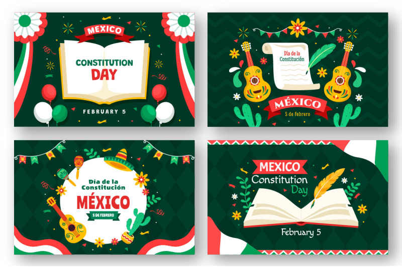 12-constitution-day-of-mexico-illustration