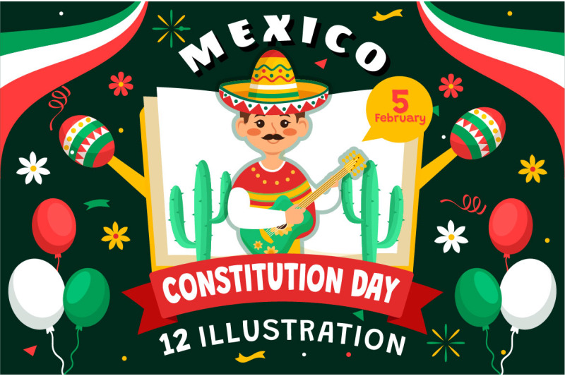 12-constitution-day-of-mexico-illustration