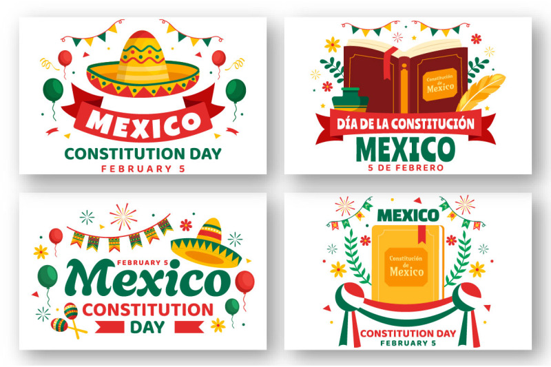 12-constitution-day-of-mexico-illustration