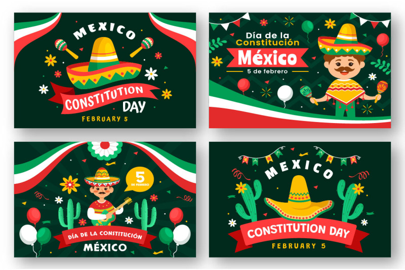 12-constitution-day-of-mexico-illustration