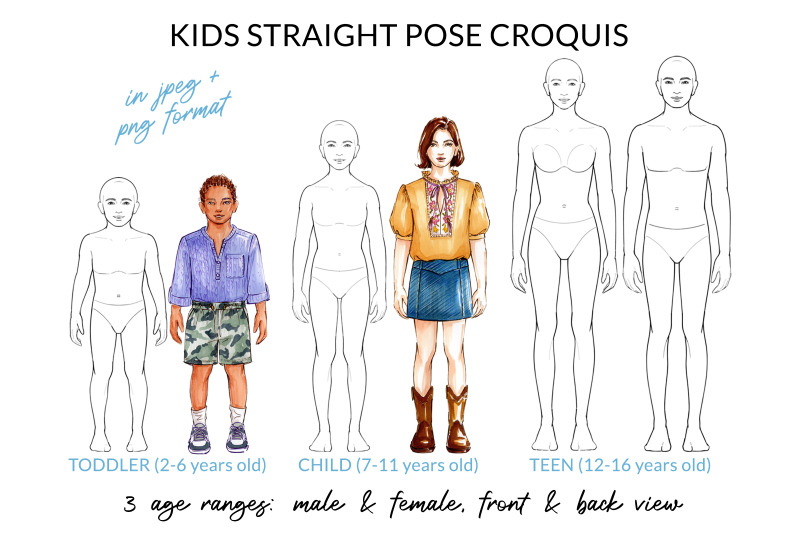 kids-straight-pose-croquis