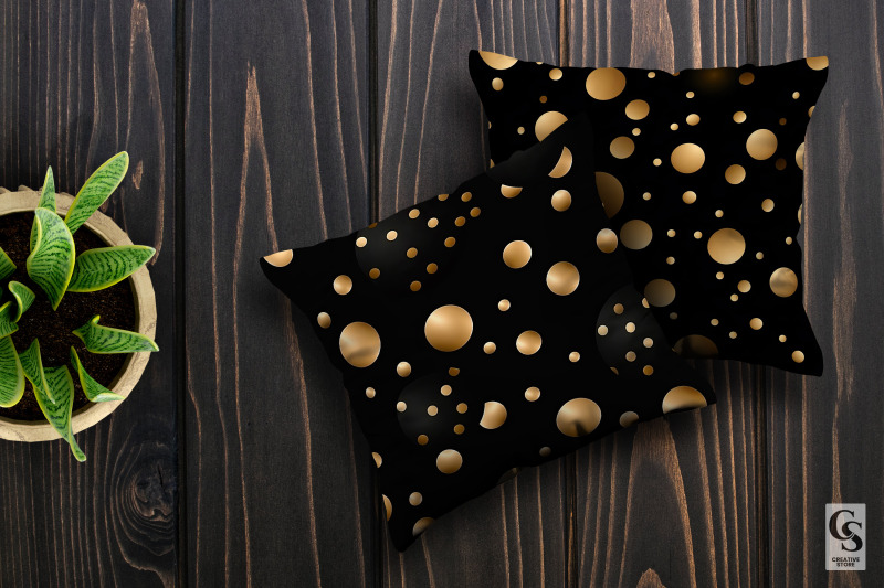 black-amp-gold-polka-dots-seamless-patterns