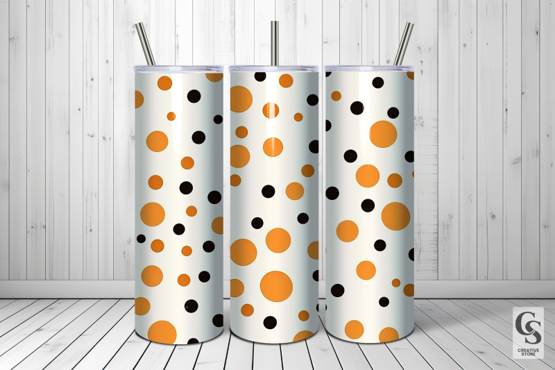 fall-orange-polka-dots-seamless-patterns