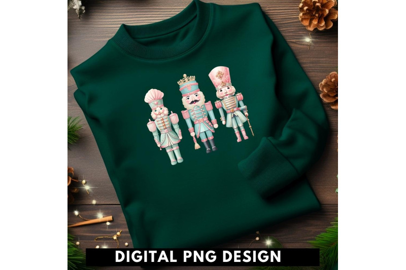 pastel-christmas-nutcracker-soldier-design-for-christmas-tshirt