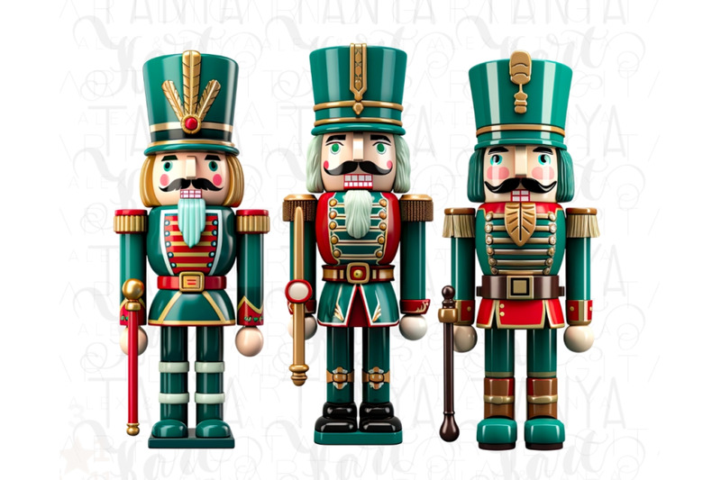 green-christmas-nutcrackers-boy-png-sublimation-hand-drawn