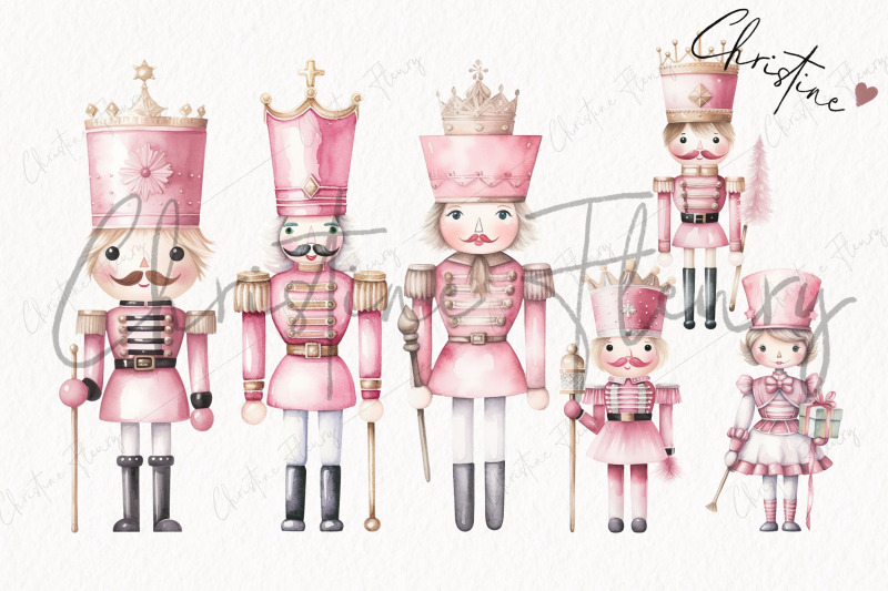 watercolor-pink-nutcracker-clipart