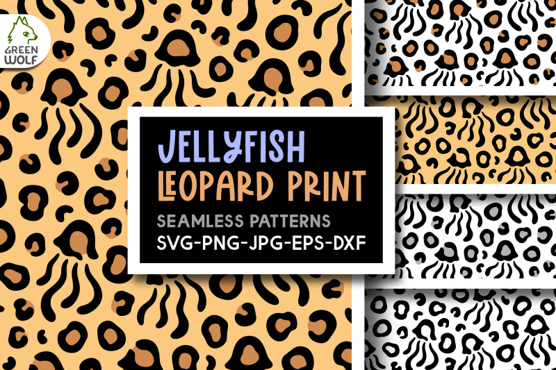 jellyfish-leopard-print-svg-underwater-digital-paper-sea-pattern-svg