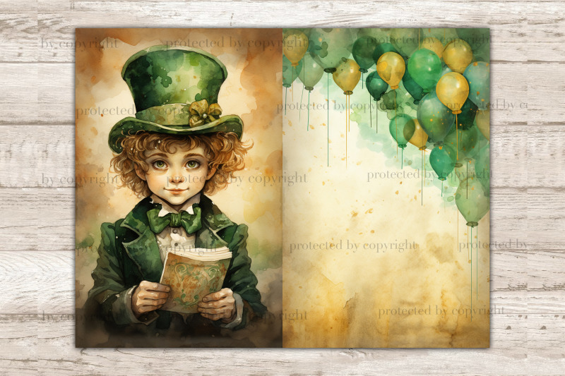 st-patrick-039-s-day-junk-journal-paper-digital-collage-sheet