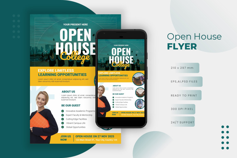 open-house-college-flyer