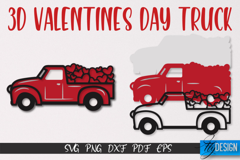 3d-valentine-039-s-day-truck-svg-print-design-svg-file