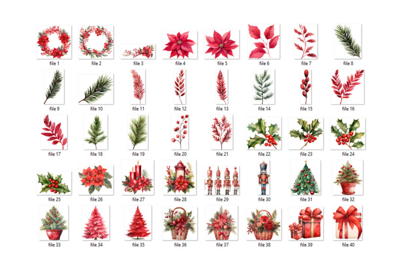 pink-christmas-clipart-watercolor-png