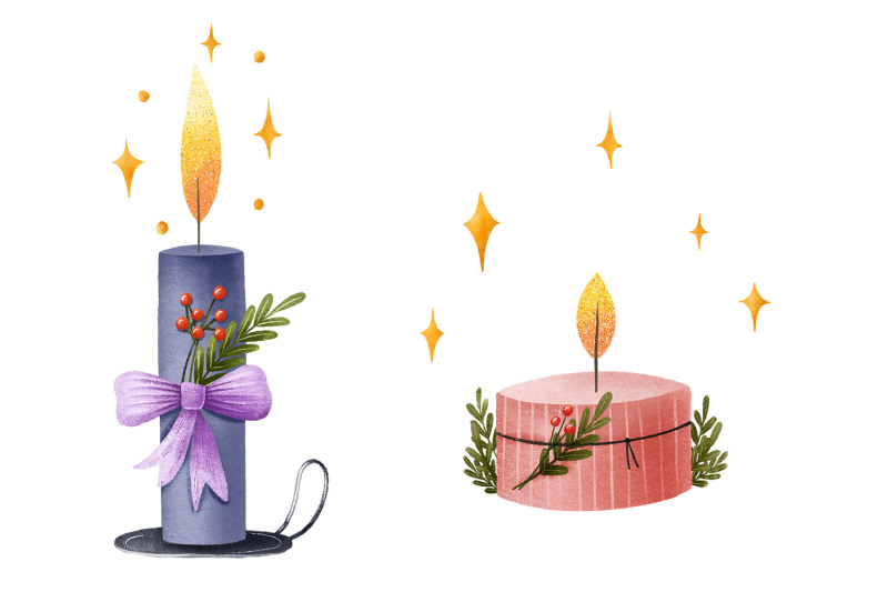 warm-christmas-candles-with-stars