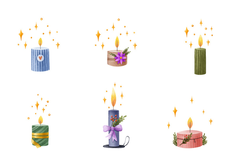 warm-christmas-candles-with-stars