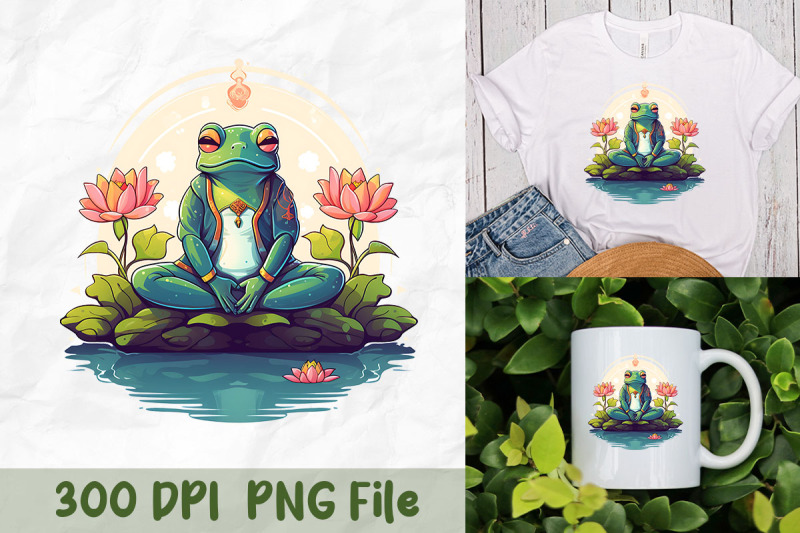 zen-frog-lotus-position