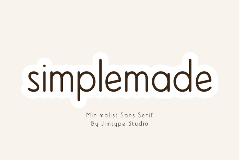 simplemade-sign-font