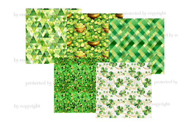 st-patricks-day-digital-paper-irish-digital-pattern